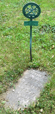 Gravestone of Revolutionary Patriot Abraham Huff