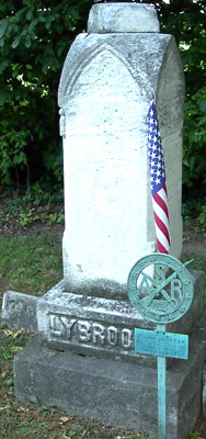 Gravestone of Revolutionary Patriot Henry Lybrook